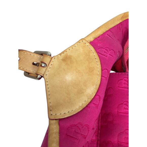 Dooney & Bourke Oversize Deep Pink Hobo Bag - Picture 13 of 16